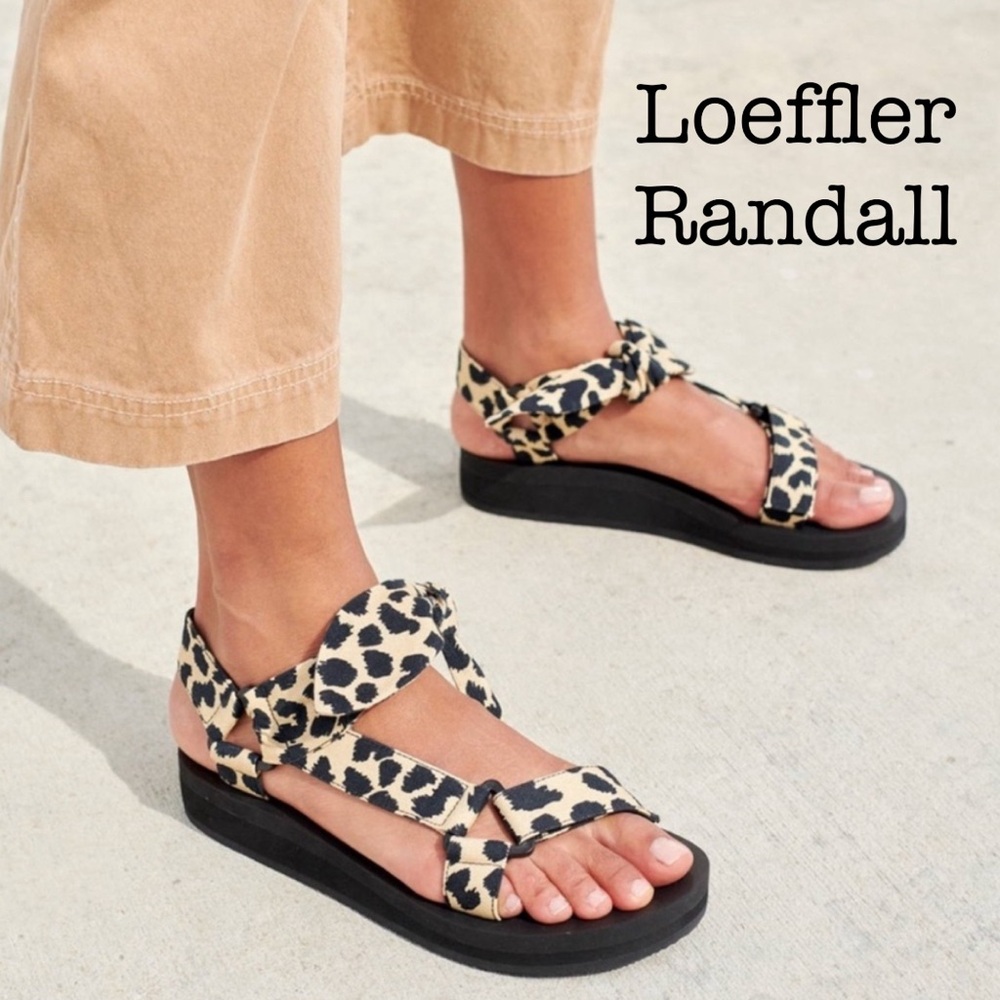 Loeffler Randall Leopard Print Sandals